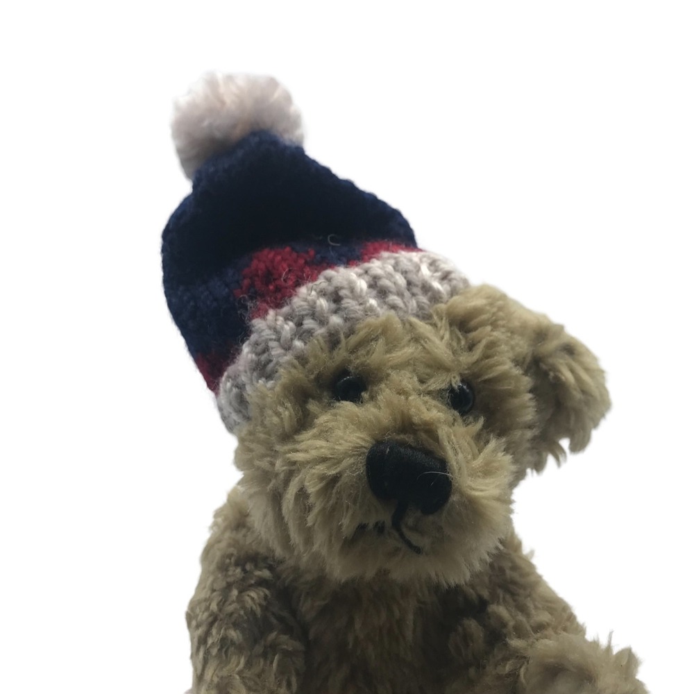 Vintage 1998 Hugfun International Costco Teddy Bear Plush with Knit Beanie Hat
